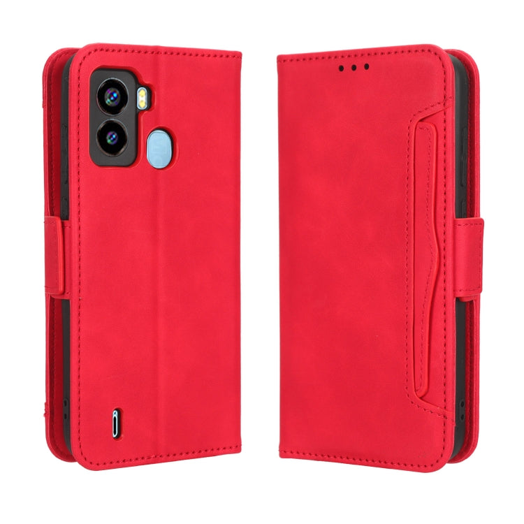 For Tecno Pop 6 BE7 Skin Feel Calf Texture Card Slots Leather Phone Case
