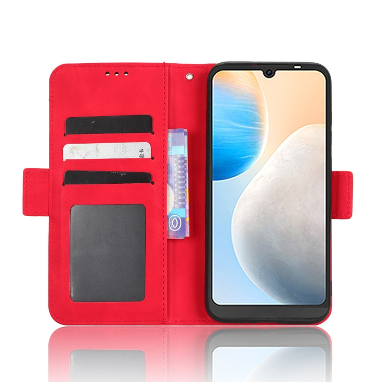 For Tecno Pop 6 BE7 Skin Feel Calf Texture Card Slots Leather Phone Case