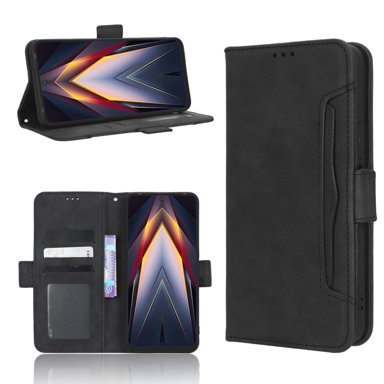 For Tecno Pova 4 Skin Feel Calf Texture Card Slots Leather Phone Case