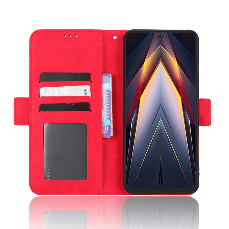 For Tecno Pova 4 Skin Feel Calf Texture Card Slots Leather Phone Case