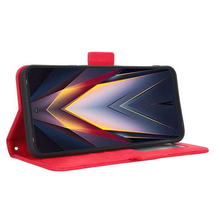 For Tecno Pova 4 Skin Feel Calf Texture Card Slots Leather Phone Case