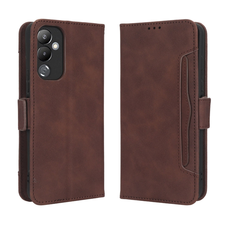 For Tecno Pova 4 Skin Feel Calf Texture Card Slots Leather Phone Case