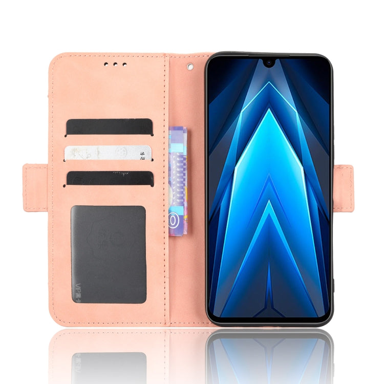 For Tecno Pova 4 Pro Skin Feel Calf Texture Card Slots Leather Phone Case