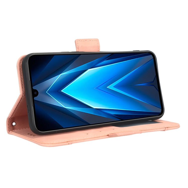 For Tecno Pova 4 Pro Skin Feel Calf Texture Card Slots Leather Phone Case