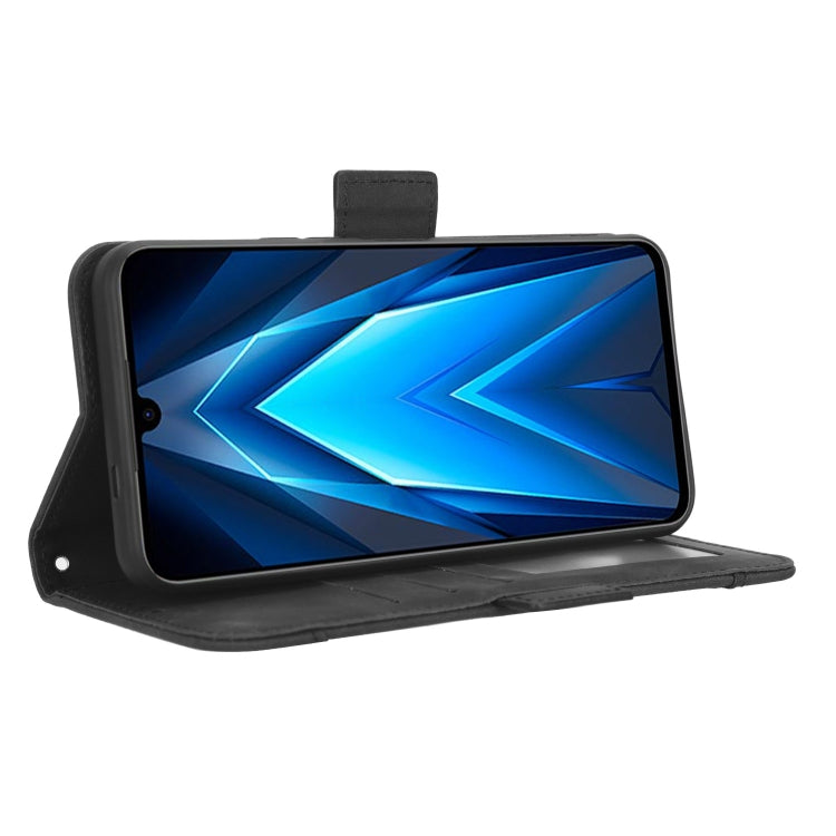 For Tecno Pova 4 Pro Skin Feel Calf Texture Card Slots Leather Phone Case