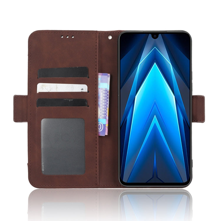 For Tecno Pova 4 Pro Skin Feel Calf Texture Card Slots Leather Phone Case