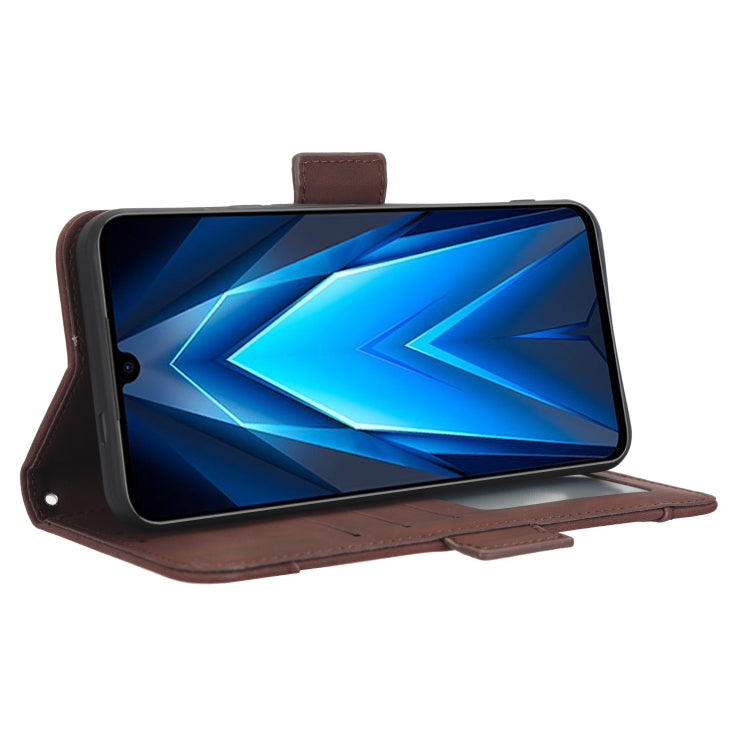 For Tecno Pova 4 Pro Skin Feel Calf Texture Card Slots Leather Phone Case