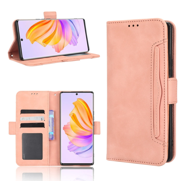 For Honor 80 SE 5G Skin Feel Calf Texture Card Slots Leather Phone Case