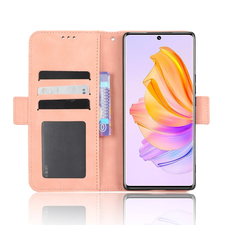 For Honor 80 SE 5G Skin Feel Calf Texture Card Slots Leather Phone Case