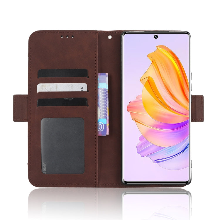 For Honor 80 SE 5G Skin Feel Calf Texture Card Slots Leather Phone Case