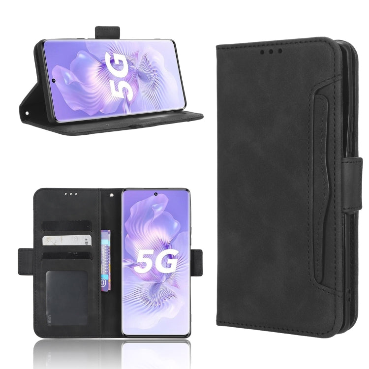 For Honor 80 5G Skin Feel Calf Texture Card Slots Leather Phone Case