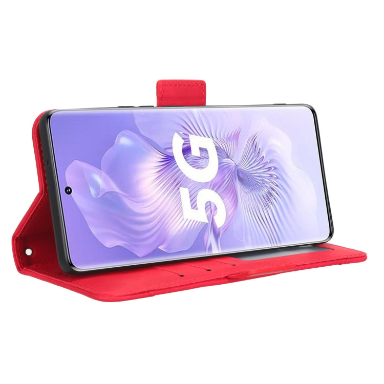 For Honor 80 5G Skin Feel Calf Texture Card Slots Leather Phone Case