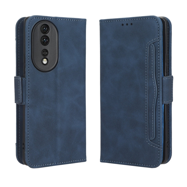 For Honor 80 5G Skin Feel Calf Texture Card Slots Leather Phone Case