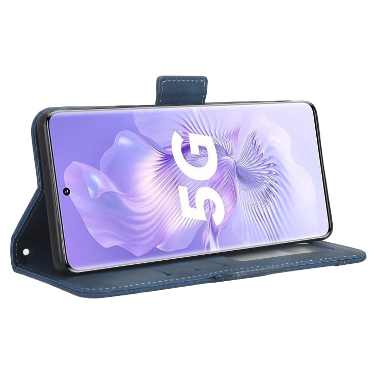 For Honor 80 5G Skin Feel Calf Texture Card Slots Leather Phone Case