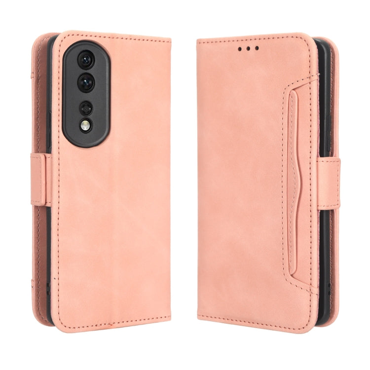 For Honor 80 Pro 5G Skin Feel Calf Texture Card Slots Leather Phone Case
