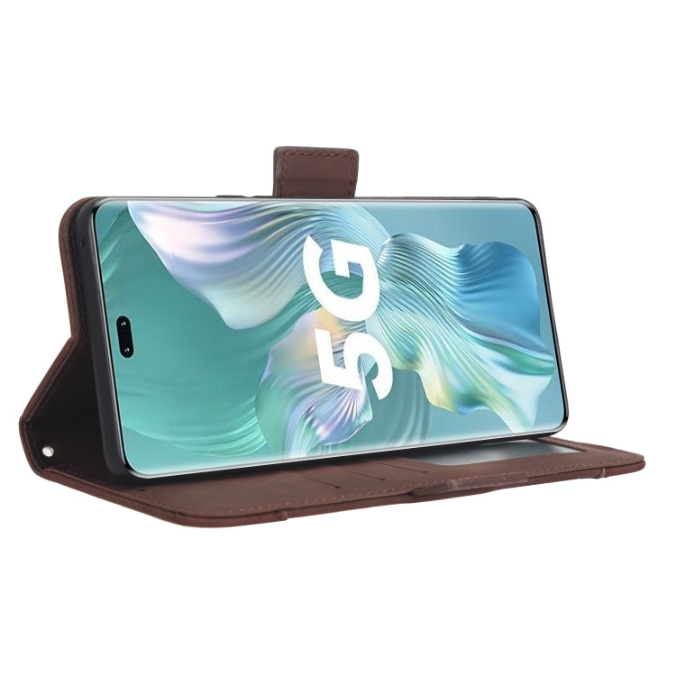 For Honor 80 Pro 5G Skin Feel Calf Texture Card Slots Leather Phone Case