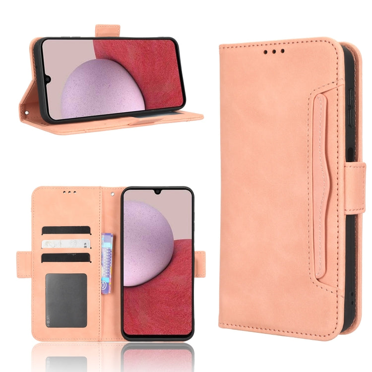For Samsung Galaxy A14 5G Skin Feel Calf Texture Card Slots Leather Phone Case