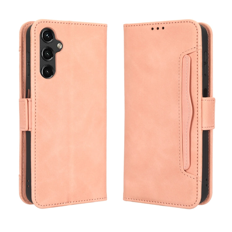 For Samsung Galaxy A14 5G Skin Feel Calf Texture Card Slots Leather Phone Case