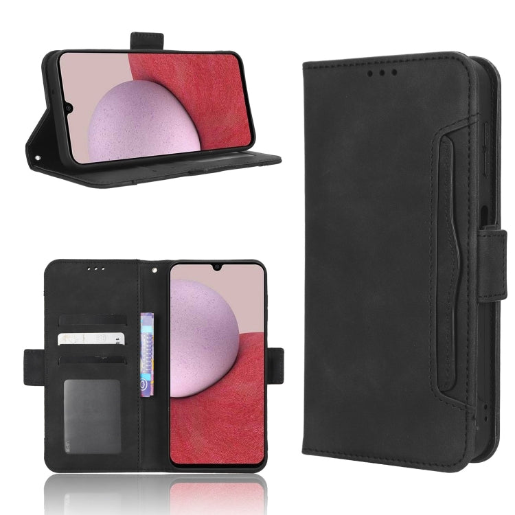 For Samsung Galaxy A14 5G Skin Feel Calf Texture Card Slots Leather Phone Case