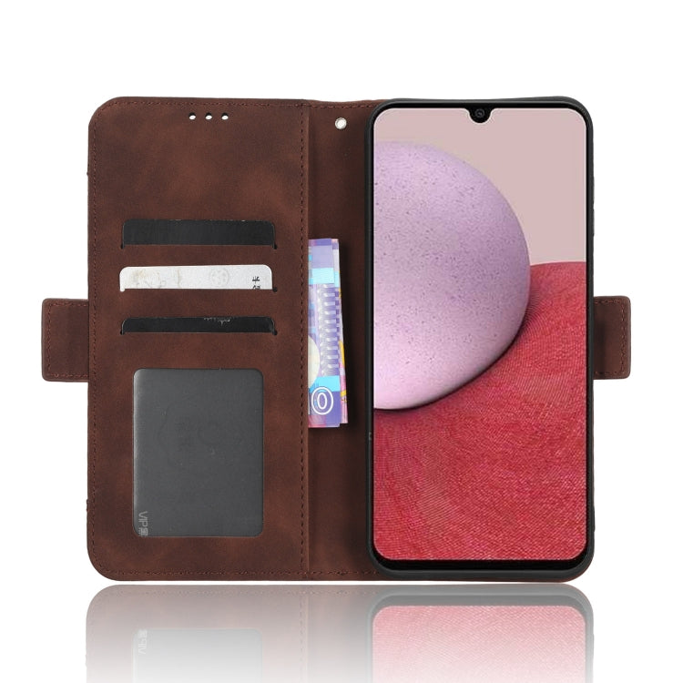 For Samsung Galaxy A14 5G Skin Feel Calf Texture Card Slots Leather Phone Case