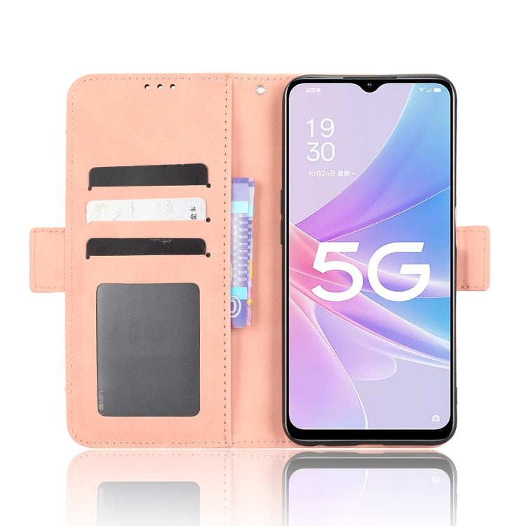 For OPPO A58 5G Skin Feel Calf Texture Card Slots Leather Phone Case