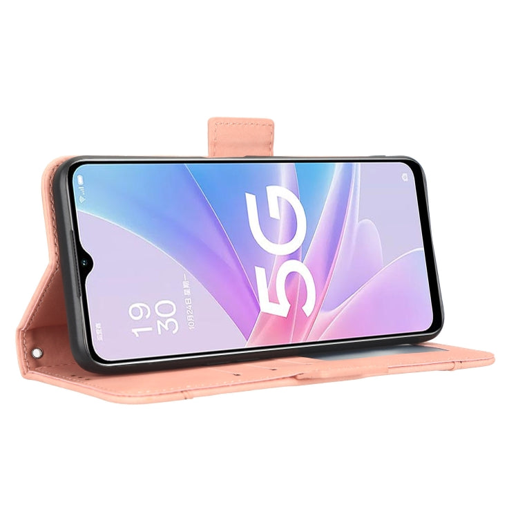 For OPPO A58 5G Skin Feel Calf Texture Card Slots Leather Phone Case