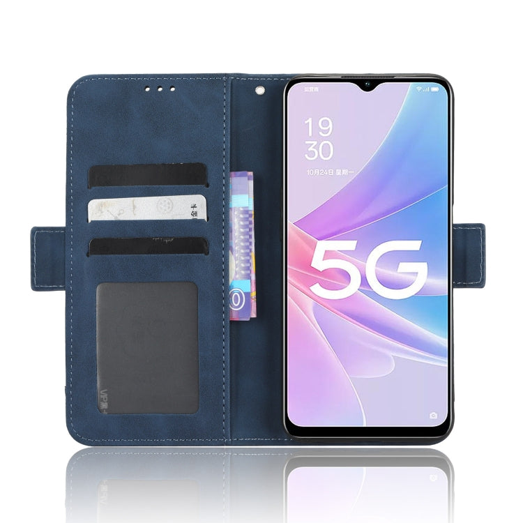 For OPPO A58 5G Skin Feel Calf Texture Card Slots Leather Phone Case
