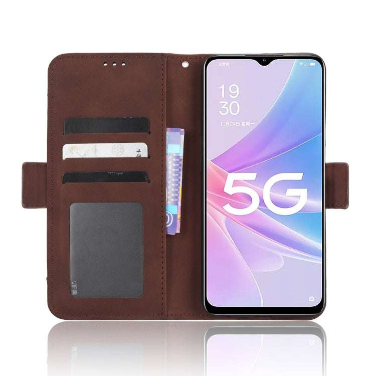 For OPPO A58 5G Skin Feel Calf Texture Card Slots Leather Phone Case