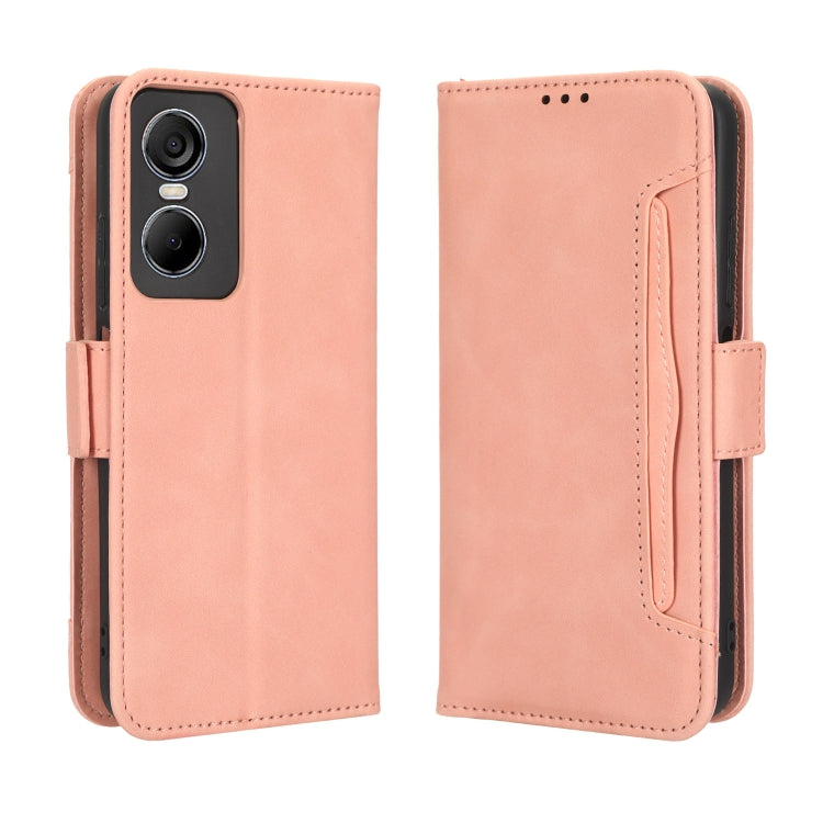 For Tecno Pop 6 Pro BE8 Skin Feel Calf Texture Card Slots Leather Phone Case