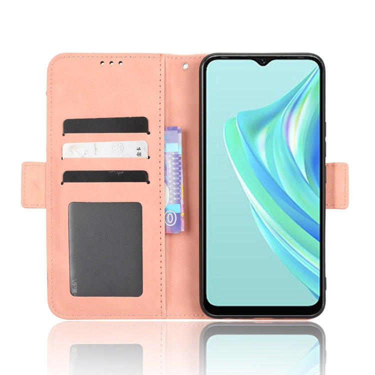 For Infinix Hot 20i Skin Feel Calf Texture Card Slots Leather Phone Case