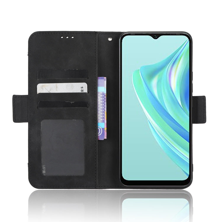 For Infinix Hot 20i Skin Feel Calf Texture Card Slots Leather Phone Case