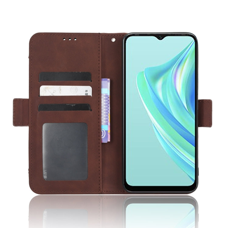 For Infinix Hot 20i Skin Feel Calf Texture Card Slots Leather Phone Case