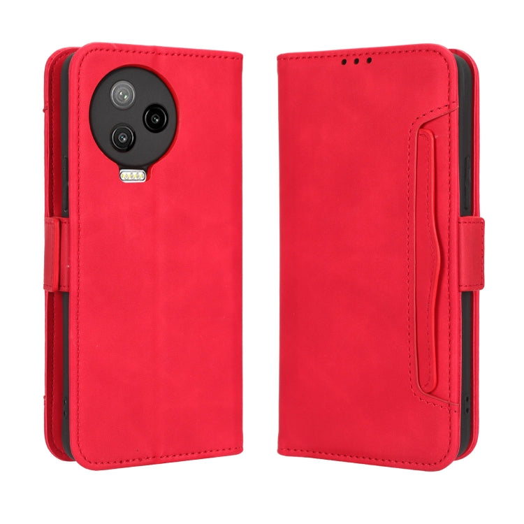 For Infinix Note 12 Pro 4G X676B Skin Feel Calf Texture Card Slots Leather Phone Case