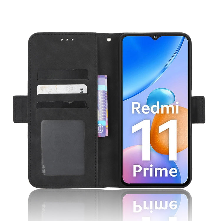 For Xiaomi Redmi 11 Prime 4G Skin Feel Calf Texture Card Slots Leather Phone Case