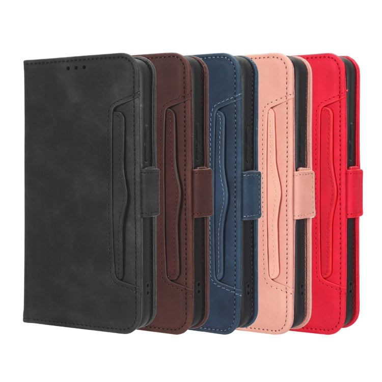 For Xiaomi Redmi Note 12 5G China Skin Feel Calf Texture Card Slots Leather Phone Case