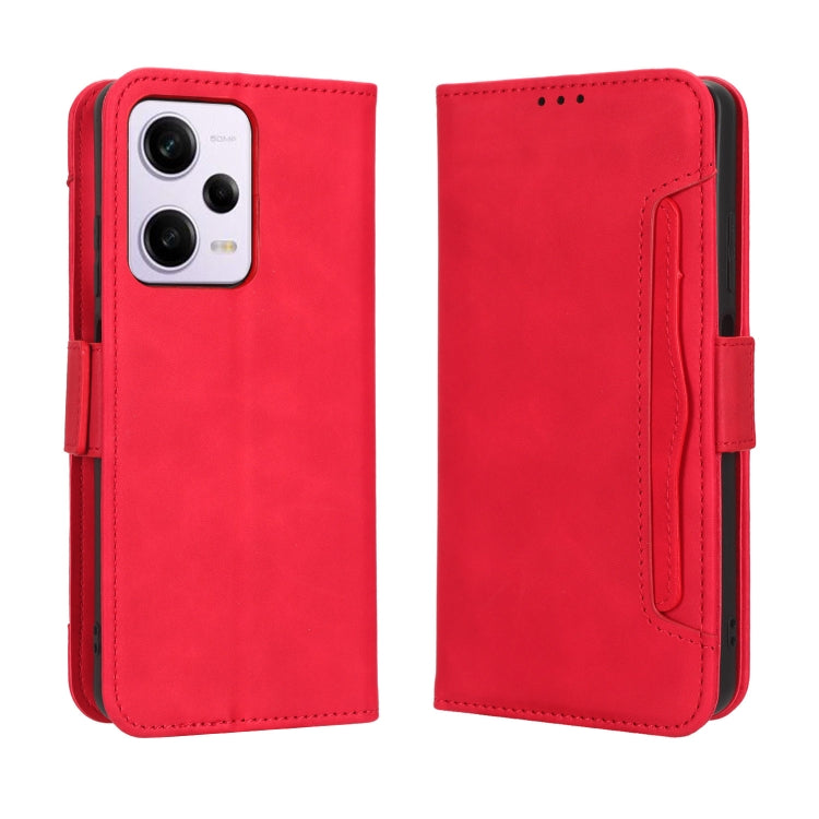 For Xiaomi Redmi Note 12 Pro 5G Skin Feel Calf Texture Card Slots Leather Phone Case