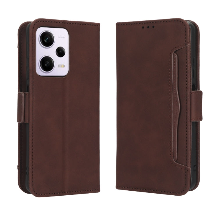 For Xiaomi Redmi Note 12 Pro 5G Skin Feel Calf Texture Card Slots Leather Phone Case