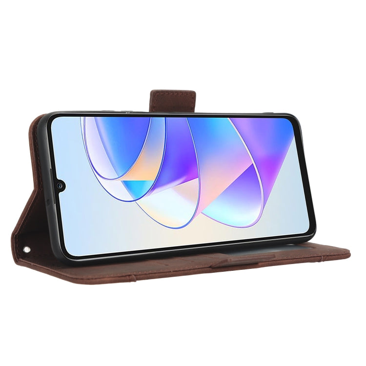 For Honor Play 40 Plus Skin Feel Calf Texture Card Slots Leather Phone Case