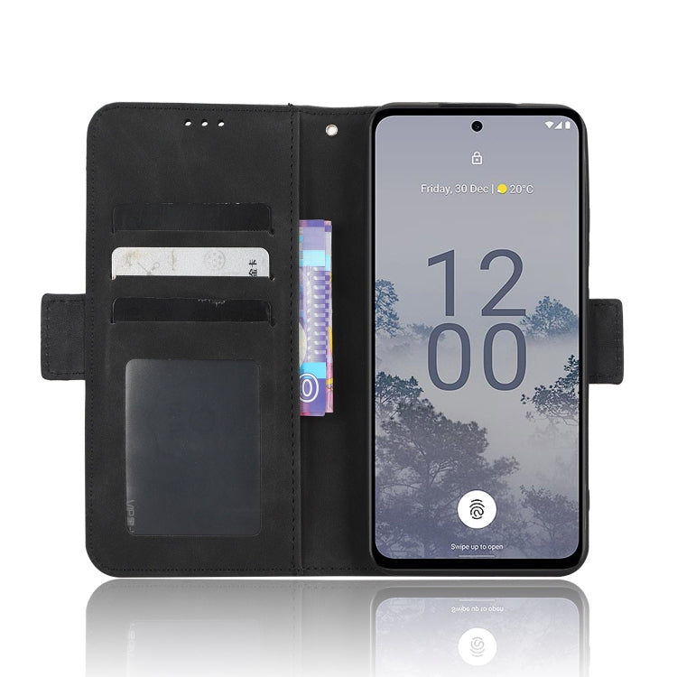 For Nokia X30 5G Skin Feel Calf Texture Card Slots Leather Phone Case