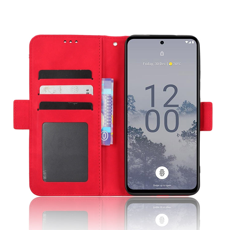 For Nokia X30 5G Skin Feel Calf Texture Card Slots Leather Phone Case