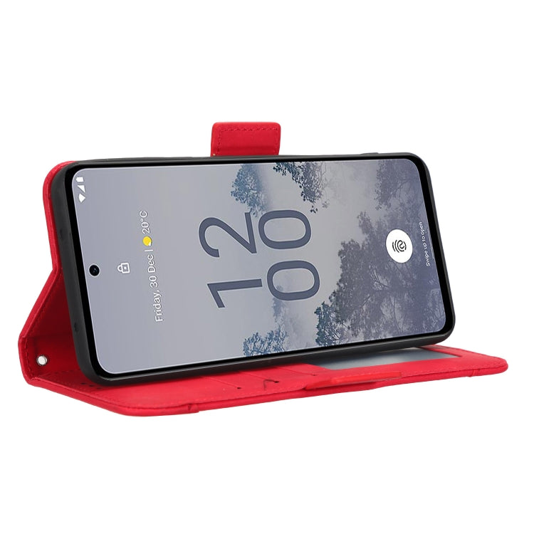 For Nokia X30 5G Skin Feel Calf Texture Card Slots Leather Phone Case