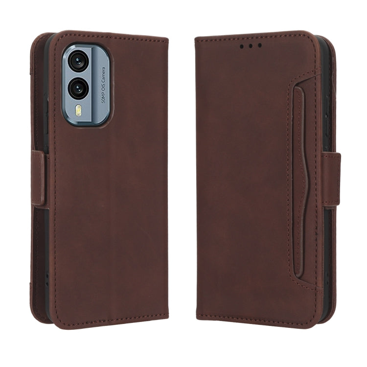 For Nokia X30 5G Skin Feel Calf Texture Card Slots Leather Phone Case