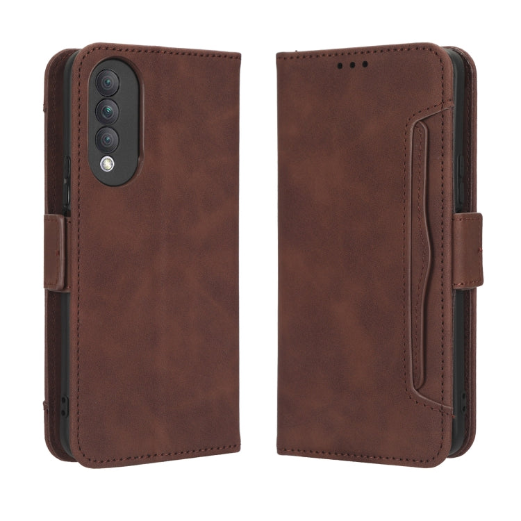 For Honor X20 SE / Huawei nova 10z Skin Feel Calf Texture Card Slots Leather Phone Case