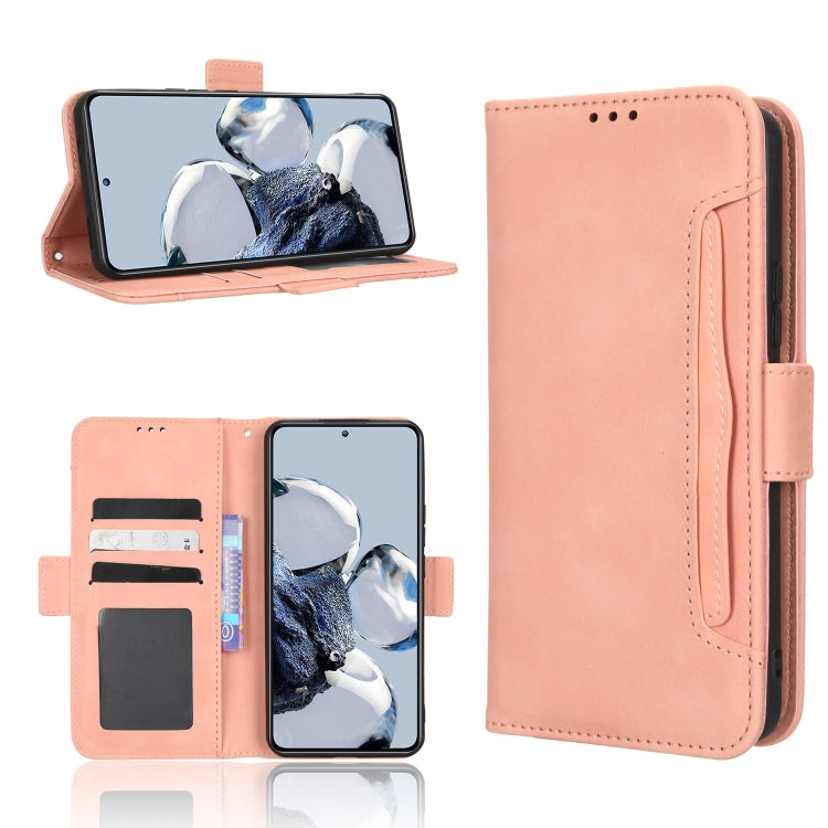 For Xiaomi 12T Pro Skin Feel Calf Texture Card Slots Leather Phone Case