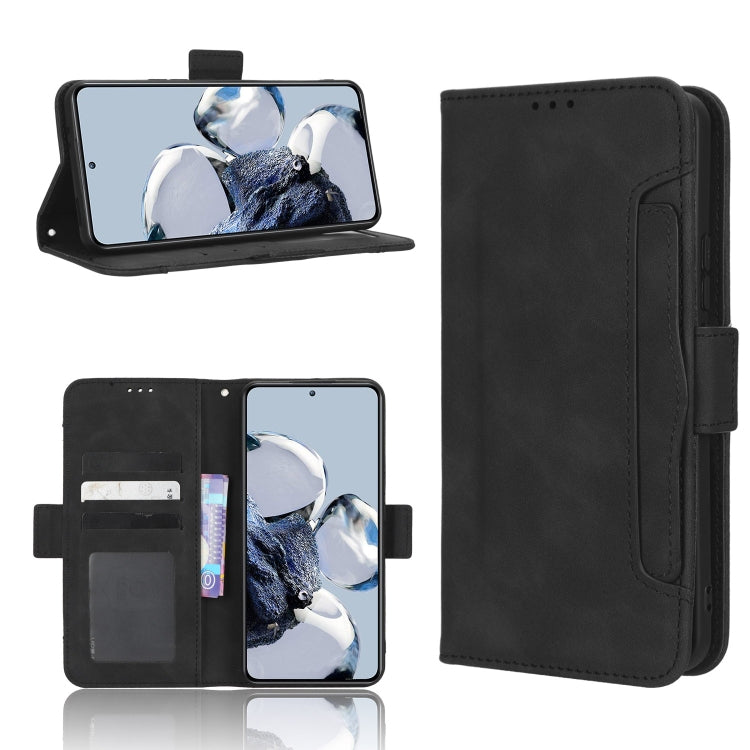 For Xiaomi 12T Pro Skin Feel Calf Texture Card Slots Leather Phone Case