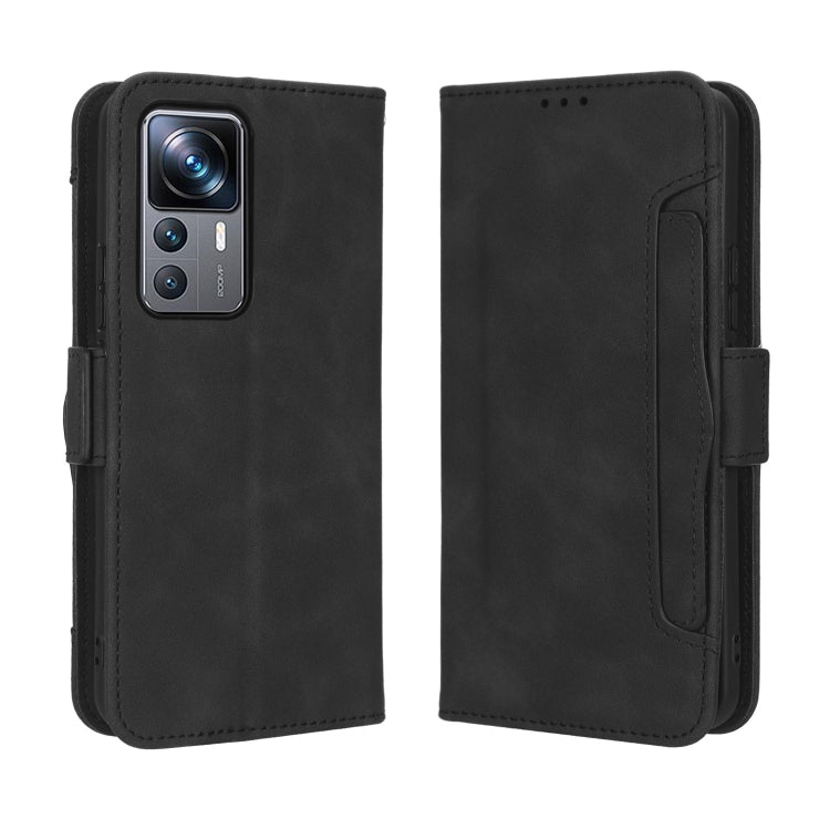 For Xiaomi 12T Pro Skin Feel Calf Texture Card Slots Leather Phone Case