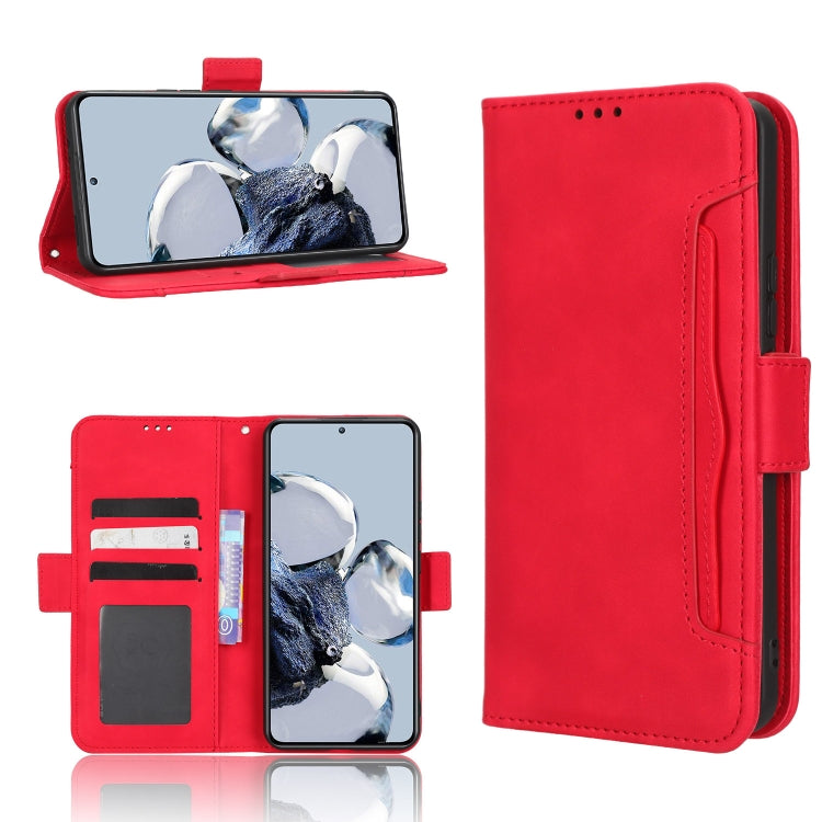 For Xiaomi 12T Pro Skin Feel Calf Texture Card Slots Leather Phone Case