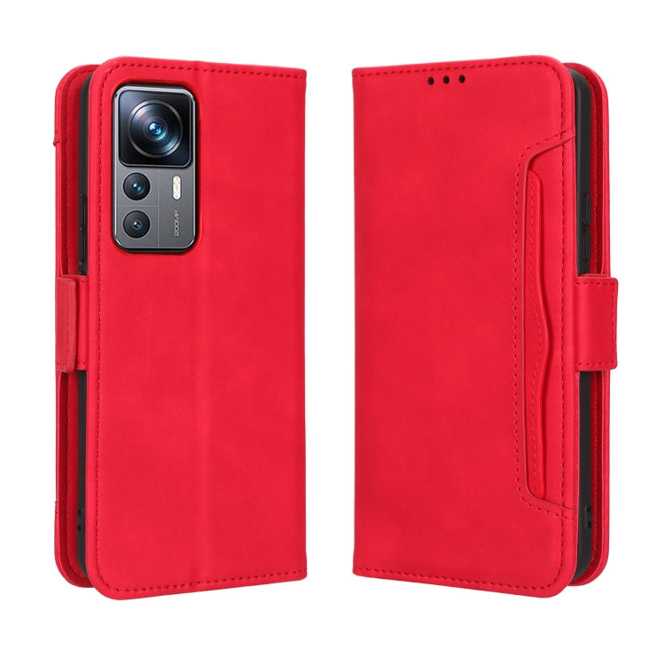 For Xiaomi 12T Pro Skin Feel Calf Texture Card Slots Leather Phone Case