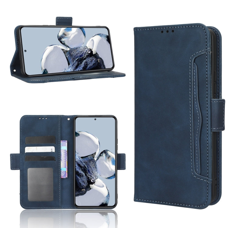 For Xiaomi 12T Pro Skin Feel Calf Texture Card Slots Leather Phone Case
