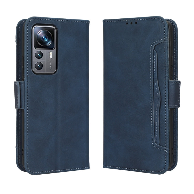 For Xiaomi 12T Pro Skin Feel Calf Texture Card Slots Leather Phone Case